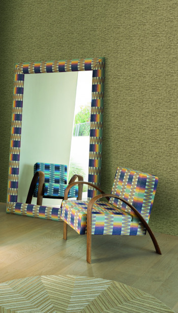 MISSONI Home Tweet Tapete Vlies blaugrau