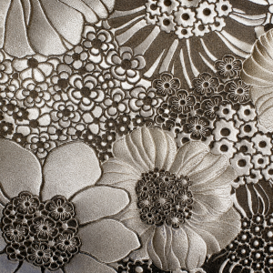 MISSONI Home Anemones Tapete silber anthrazit
