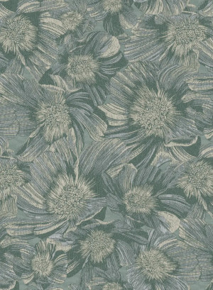 MISSONI Home Tapete Anemoni grün silber