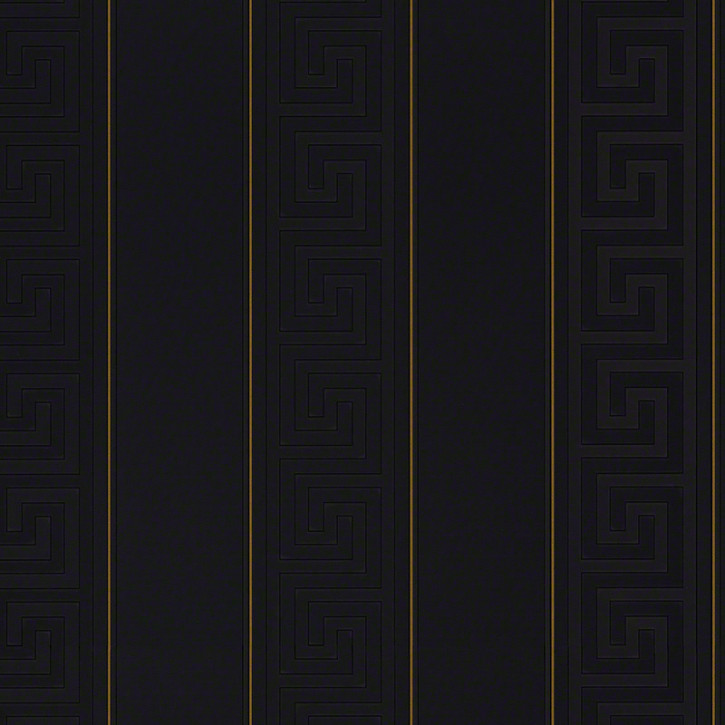 VERSACE Wallpaper "Greek" schwarz gold 93524-4