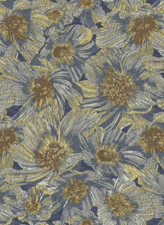 MISSONI Home Tapete Anemoni blau gold